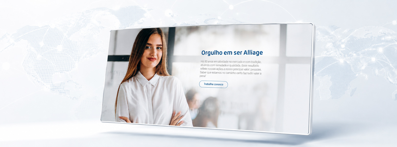 Página do site Alliage.