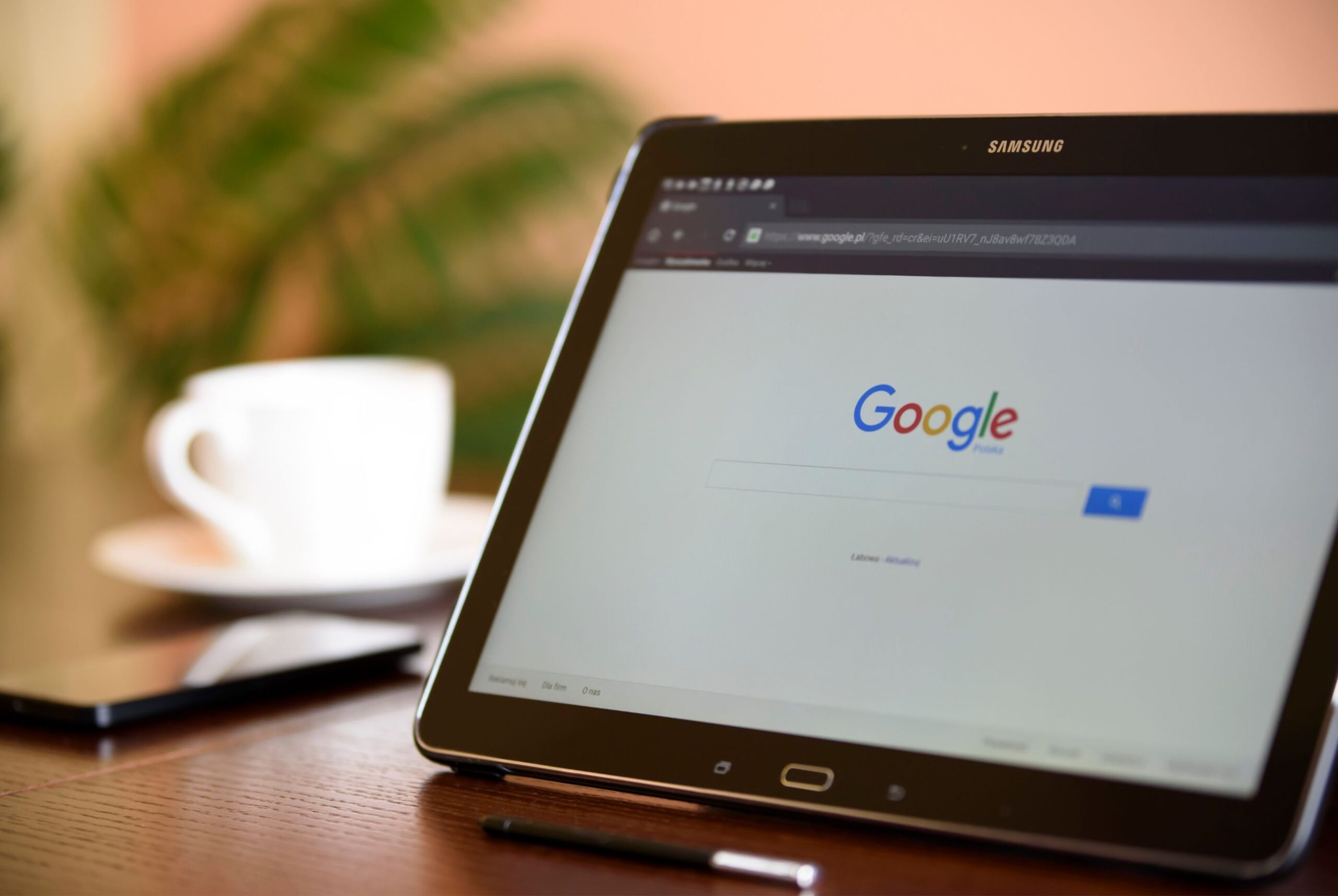 Tela inicial do Google.