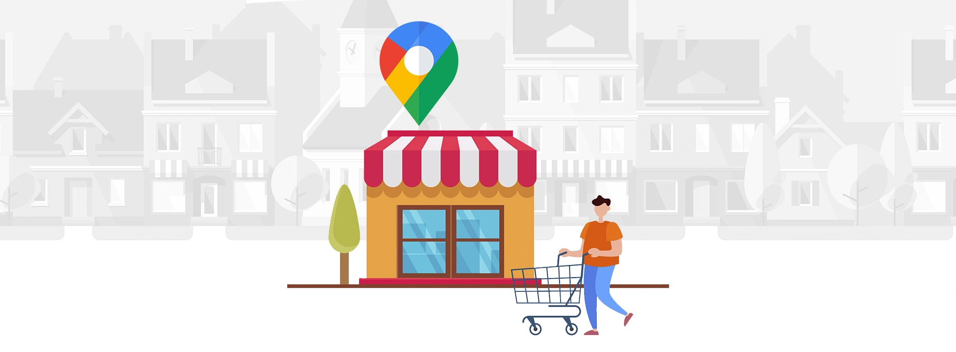 Loja aparecendo em destaque na cidade após cadastro da empresa no Google.