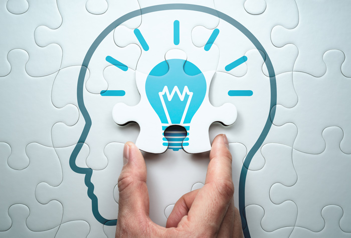 Pessoa tendo ideia para marketing de conteúdo b2b