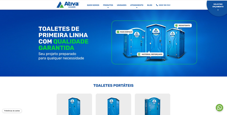 Print site ativa desenvolvido pela MO4