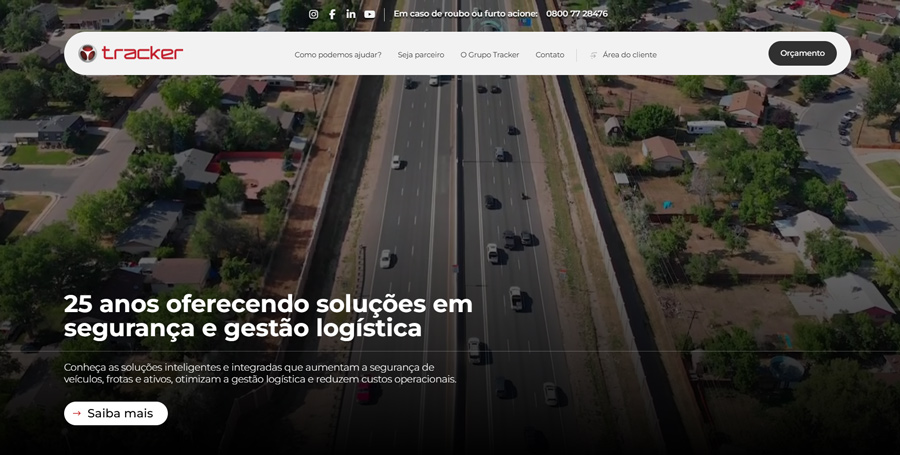 Home do site do Grupo Tracker