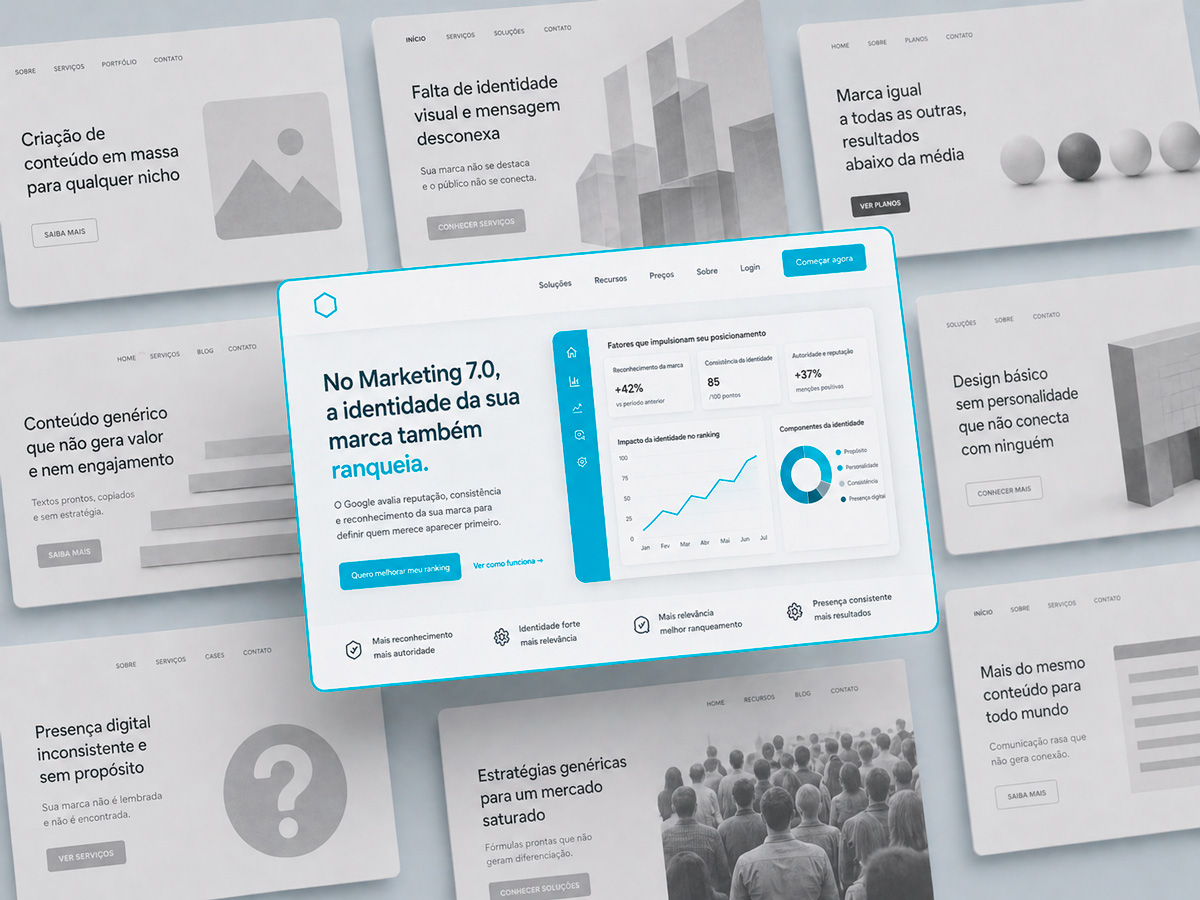 Site se destacando entre outros sites, pois sua estratégia de SEO se baseia nos conceitos do marketing 7.0